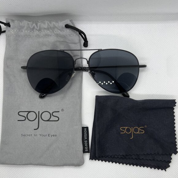 Sojos Black Aviator Sunglasses- Never been worn - Picture 1 of 1